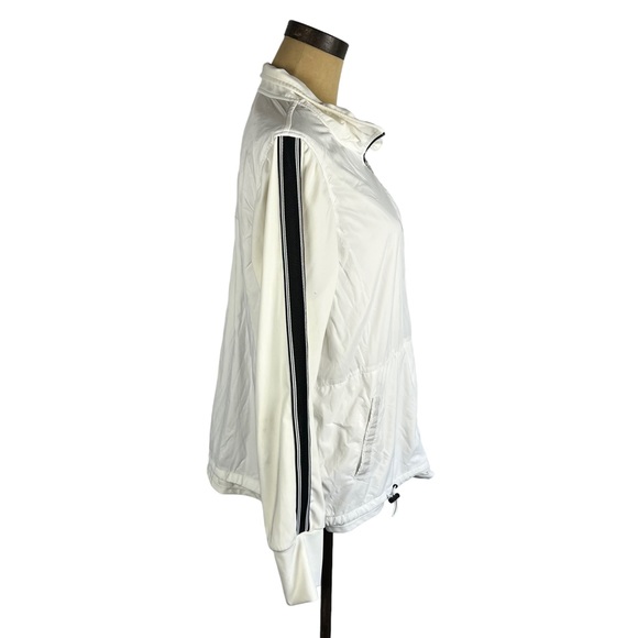 Tangerine white women’s lightweight full zip workout warmup jacket SZ XL - Picture 7 of 13